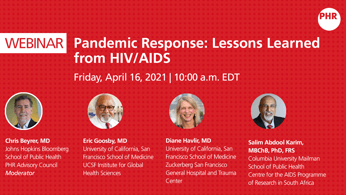 Pandemic Response: Lessons Learned from HIV/AIDS