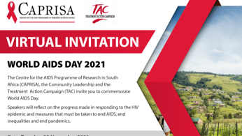 CAPRISA, Community Leadership & TAC World AIDS Day