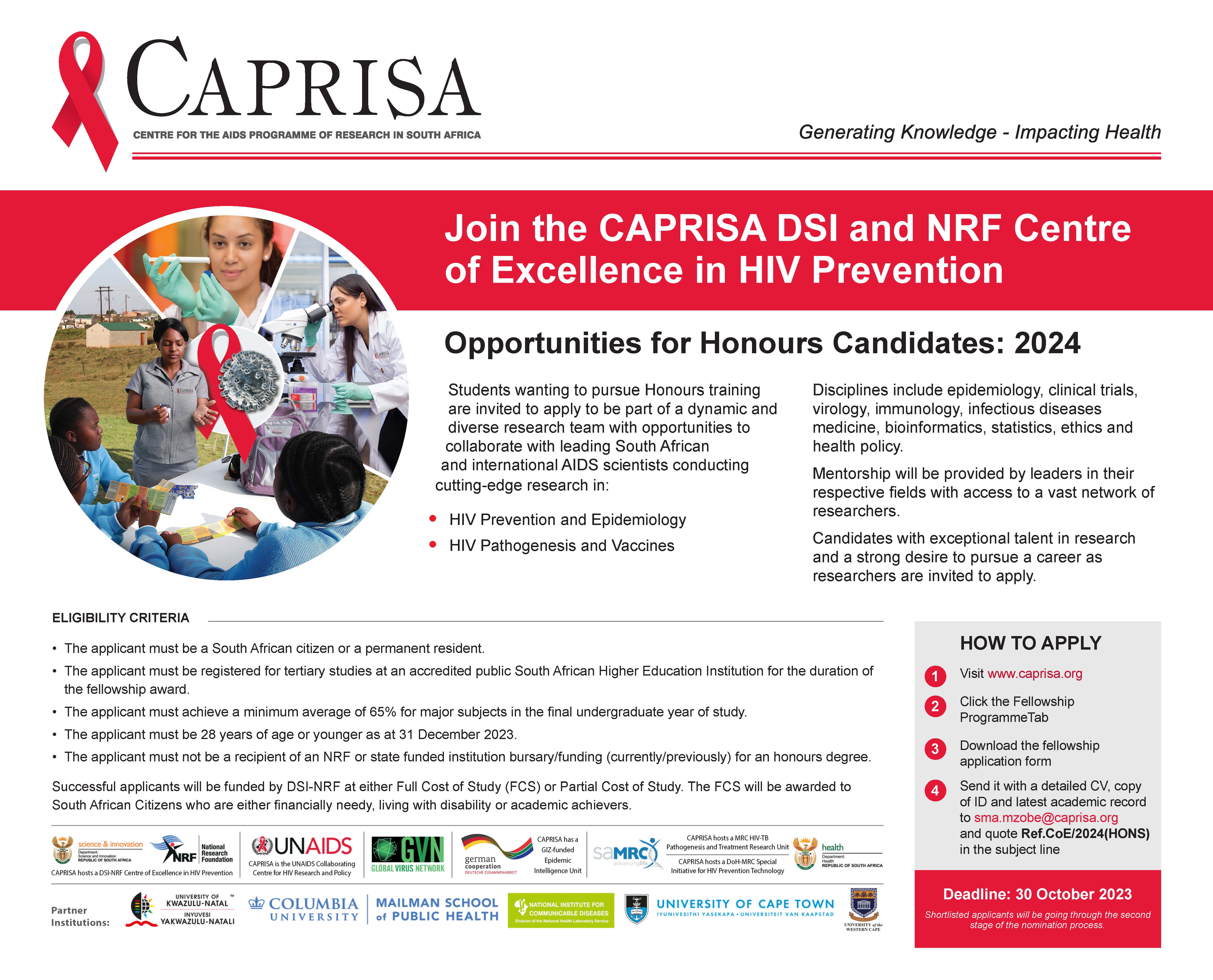 Caprisa - CAPRISA DSI - NRF Centre of Excellence in HIV Prevention ...
