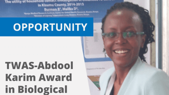 TWAS-Abdool Karim Award in Biological Sciences now accepting nominations for 2023