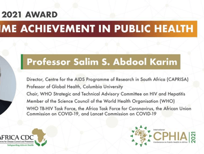 CPHIA Lifetime Achievement Award in Public Health