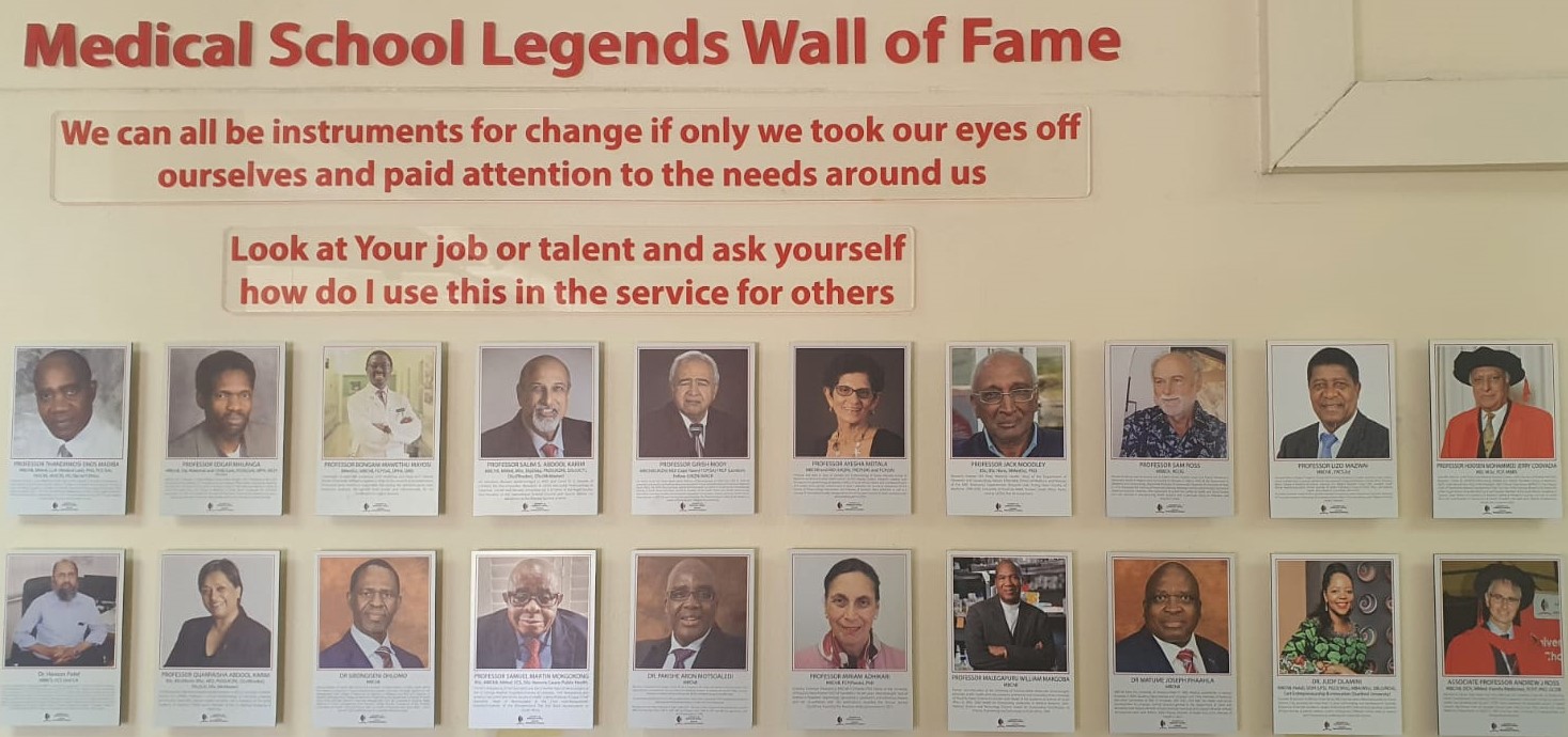 University of KwaZulu-Natal’s Medical School Wall of Fame